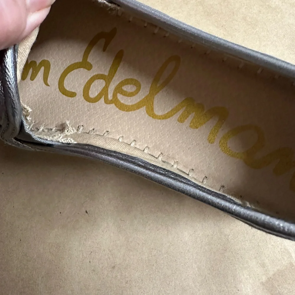 Silver Woven Slip-On Shoes - Picture 5 of 7